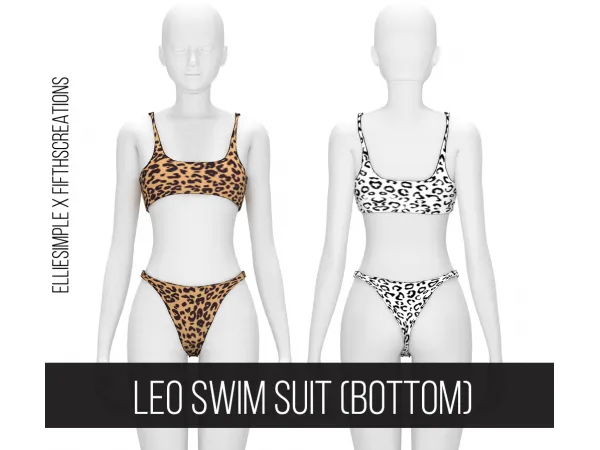 Alpha LEO SWIMSUIT (BOTTOM) by fifthscreations - The Sims 4 Custom Content