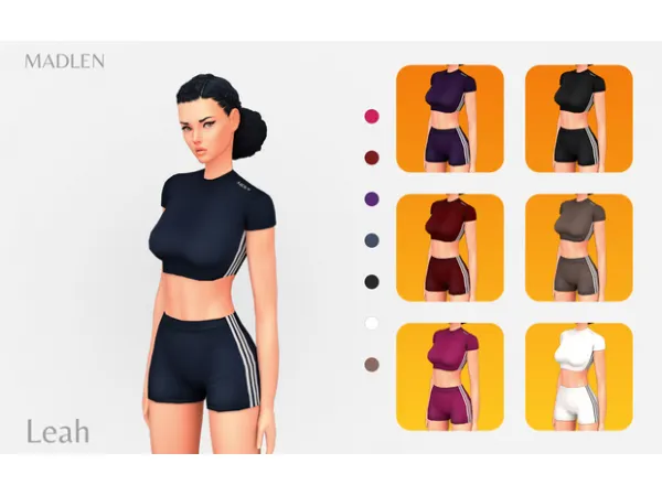 Maxis Match Madlen Leah Sportswear - The Sims 4 Custom Content