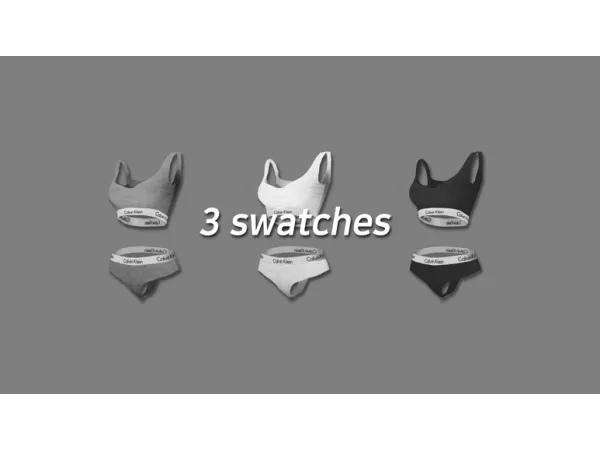 Alpha [NURI] Calvin Klein Underwear set by simsfinds - The Sims 4 Custom Content