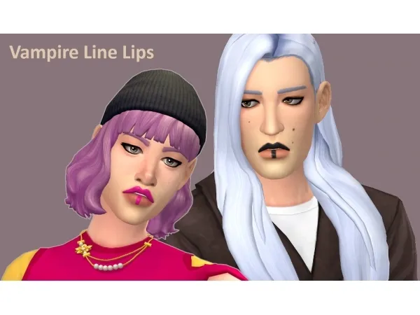 Maxis Match Vampires Line Lipstick by simsfinds - The Sims 4 Custom Content
