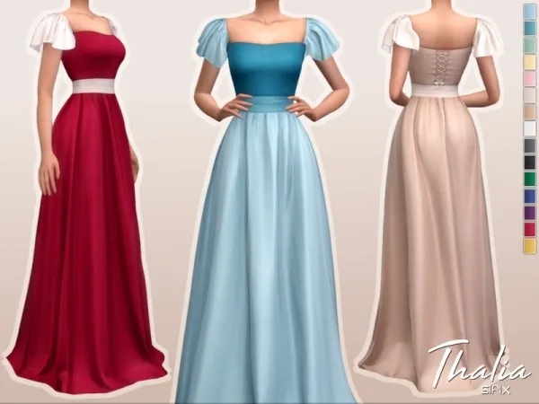Maxis Match Sifix's Thalia Dress by thesimsresource - The Sims 4 Custom Content