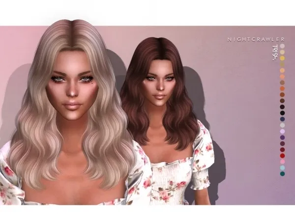 Alpha Nightcrawler Sims' Nightcrawler Trish (HAIR) by thesimsresource - The Sims 4 Custom Content