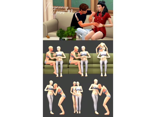 The sims 4 - Couple Pose Set 2 (pregnancy) || Custom Content [Download] +  Tuto - YouTube