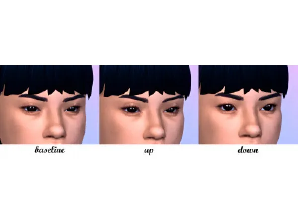 Mix Eyelid space slider by simsfinds - The Sims 4 Custom Content