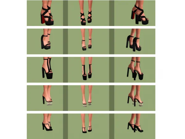 High Heels Collection by simsfinds - The Sims 3 Custom Content