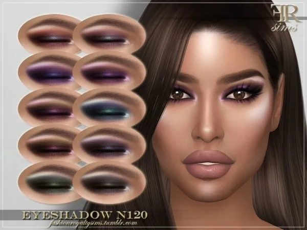 Alpha FashionRoyaltySims' FRS Eyeshadow N120 - The Sims 4 Custom Content