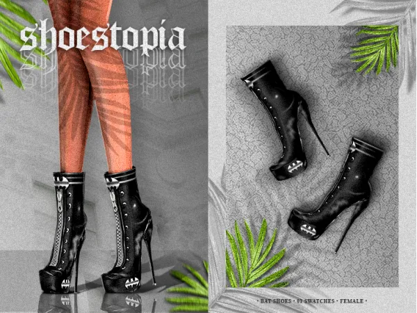 Alpha shoestopia bat shoes by shoestopia - The Sims 4 Custom Content