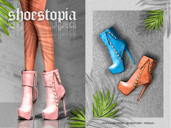 Alpha shoestopia old guard shoes by shoestopia - The Sims 4 Custom Content