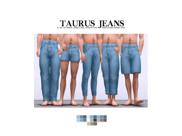 Maxis Match TAURUS JEANS by simsfinds - The Sims 4 Custom Content