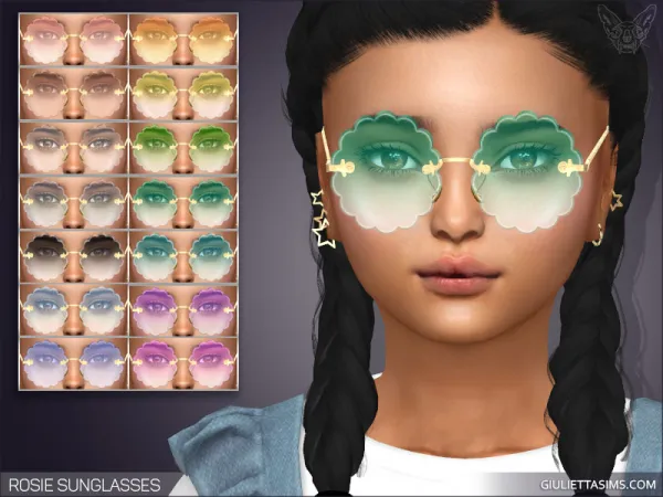 Alpha Rosie Sunglasses For Kids by giuliettasims - The Sims 4 Custom Content