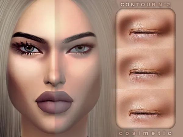Alpha cosimetic's Contour N2 by thesimsresource - The Sims 4 Custom Content