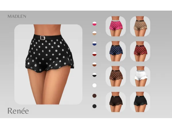 Maxis Match Madlen Renée Shorts by simsfinds - The Sims 4 Custom Content