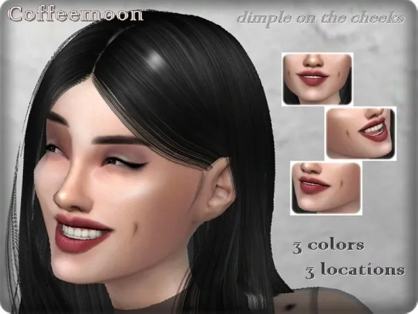 Alpha Dimple on the cheeks by thesimsresource - The Sims 4 Custom Content