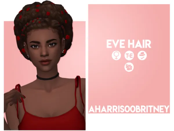 Maxis Match Eve Hair by aharris00britney - The Sims 4 Custom Content