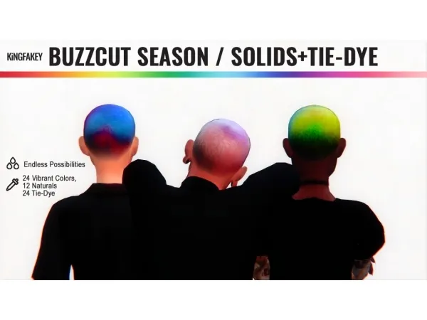 Mix Buzzcut Season by simsfinds - The Sims 4 Custom Content