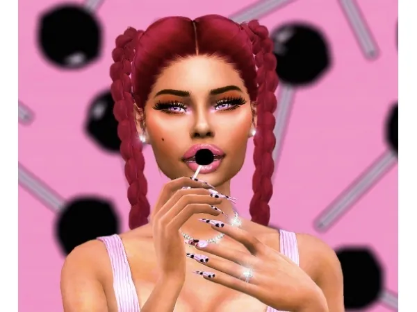 Alpha Ema Nails by chiaemalasims - The Sims 4 Custom Content