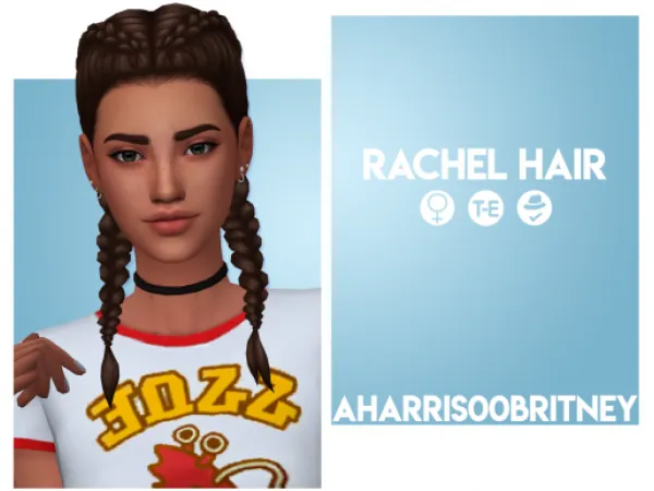 Maxis Match Rachel Hair by aharris00britney - The Sims 4 Custom Content