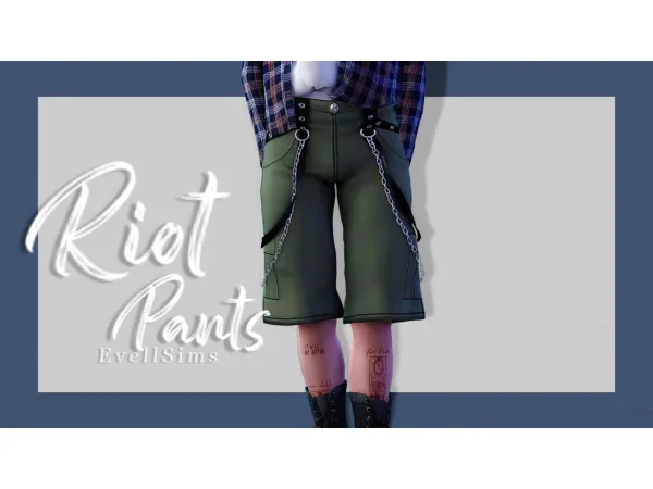 Maxis Match Riot Pants - The Sims 4 Custom Content