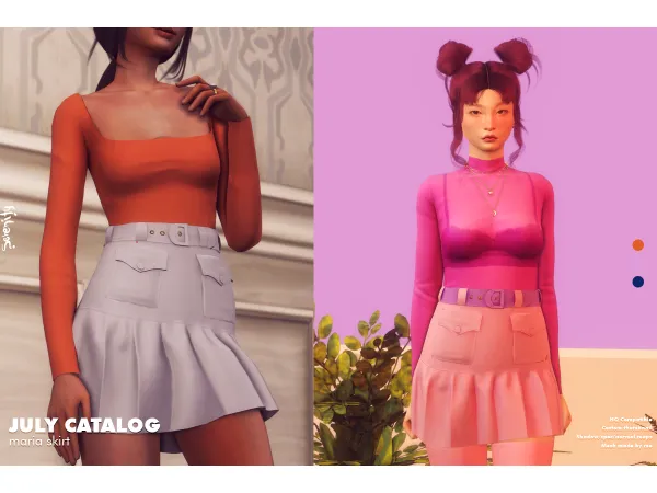 Maxis Match Maria Skirt by serenity-cc - The Sims 4 Custom Content
