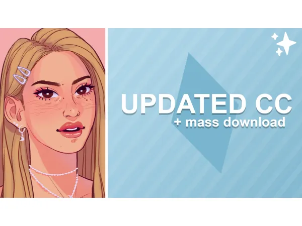 Maxis Match Updated Custom Content Mass Post Mass Download by simsfinds - The Sims 4 Custom Content