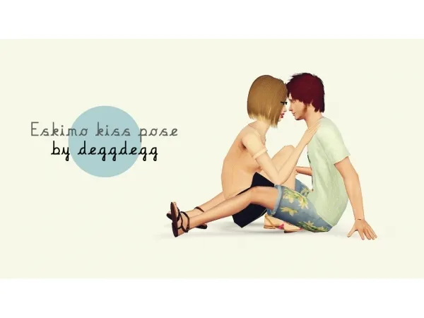eskimo kiss pose pack by simsfinds - The Sims 3 Custom Content