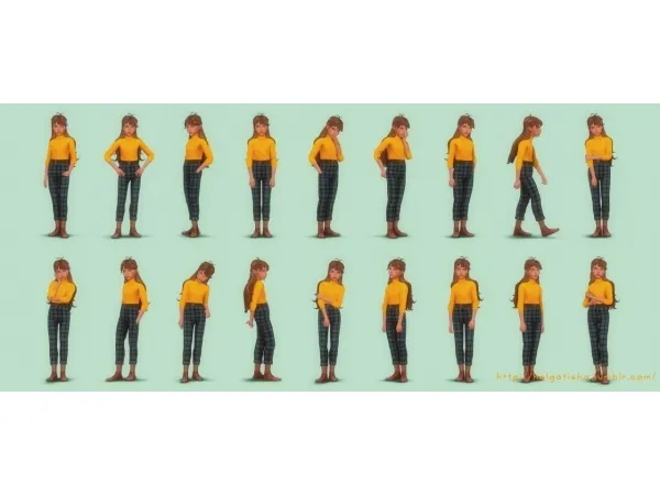 Child poses 01 |Pose Pack & CAS by helgatisha