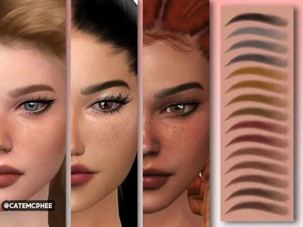 Alpha catemcphee's EB 03 Maggie Brows - The Sims 4 Custom Content