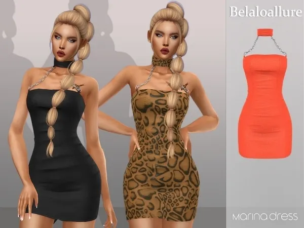 Alpha belal1997's Belaloallure_Marina dress - The Sims 4 Custom Content