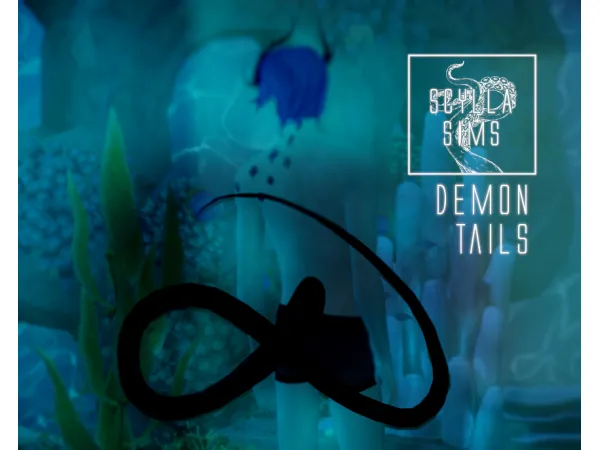 Alpha Demon Tails by simsfinds - The Sims 4 Custom Content