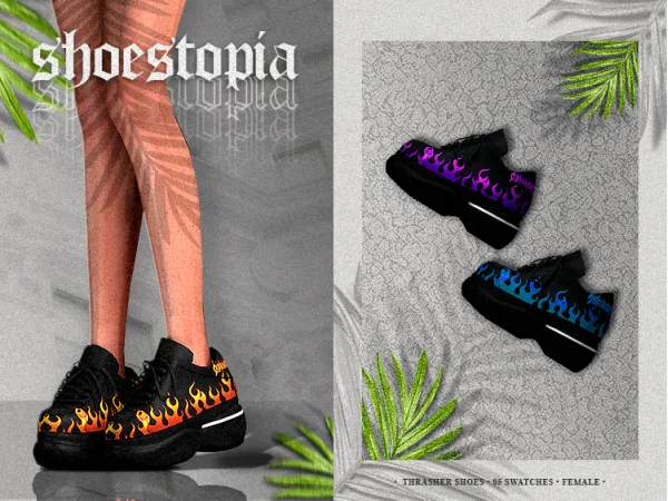 Alpha shoestopia thrasher shoes by shoestopia - The Sims 4 Custom Content