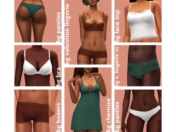 Maxis Match sleepwear set by simsfinds - The Sims 4 Custom Content