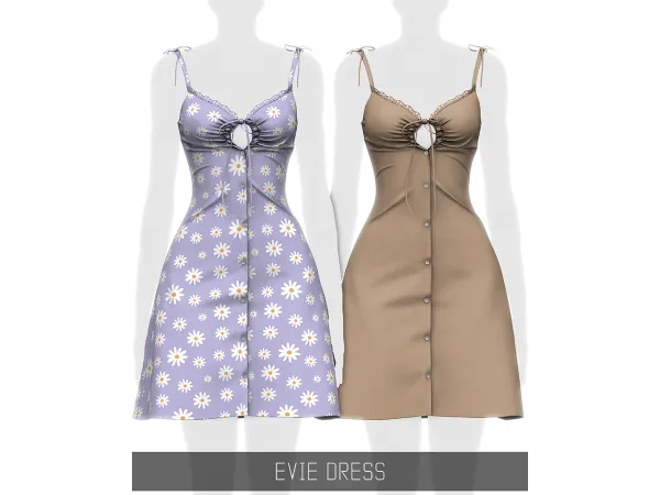 Alpha EVIE DRESS - The Sims 4 Custom Content