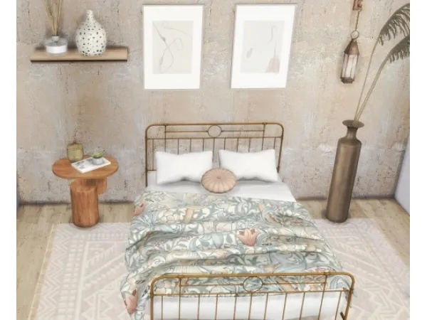 Mix anniee sims Patterned Bedding by simsfinds - The Sims 4 Custom Content