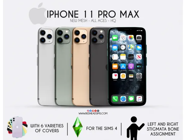 IPHONE 11 PRO MAX + COVERS