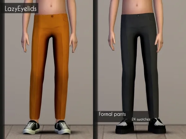 Alpha Formal pants by lazyeyelids - The Sims 4 Custom Content