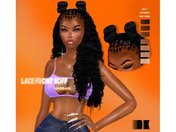 Alpha Lace front Soff by simsfinds - The Sims 4 Custom Content