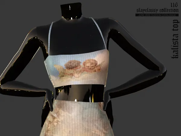 Alpha SC116 Kalista Top by slayclassy - The Sims 4 Custom Content