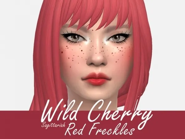 Maxis Match Sagittariah's Wild Cherry Freckles by thesimsresource - The Sims 4 Custom Content