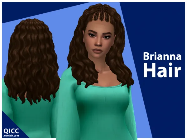 Maxis Match Brianna Hair by itsqicc - The Sims 4 Custom Content