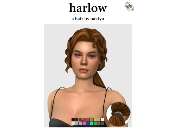 Maxis Match Harlow Hair by simsfinds - The Sims 4 Custom Content