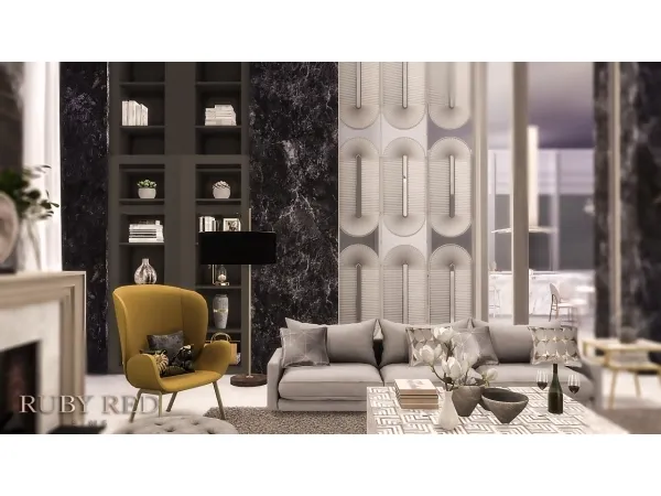 Sims 4 Neoclassical Apartment by rubyred-sims3