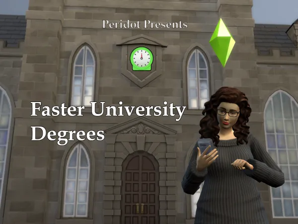Mix Shorter University Degrees by simsfinds - The Sims 4 Custom Content
