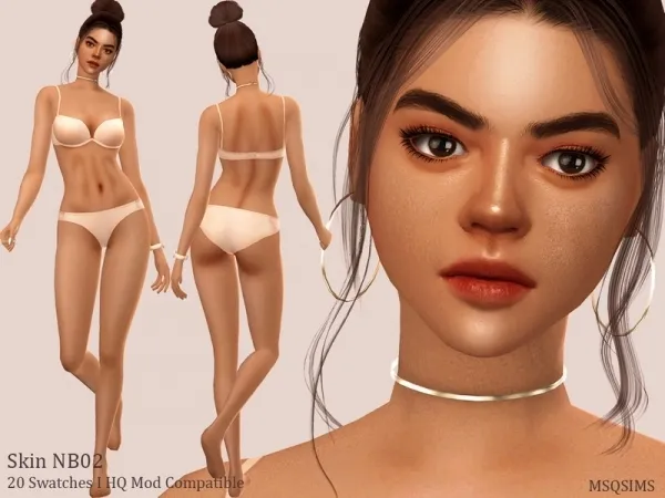 Alpha MSQSIMS' Skin NB02 by thesimsresource - The Sims 4 Custom Content