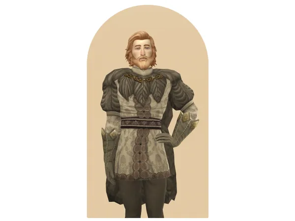 Alpha Aethelwulf Feather Cape by simsfinds - The Sims 4 Custom Content