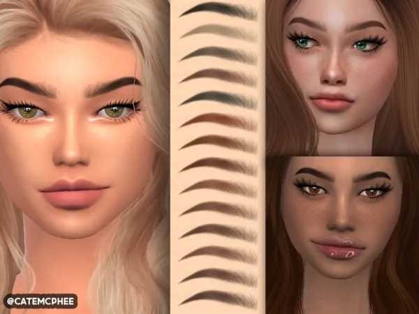 Alpha catemcphee's EB 05 Harley Brows - The Sims 4 Custom Content