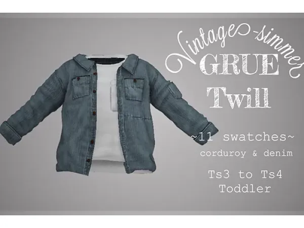 Alpha GRUE Twill - The Sims 4 Custom Content