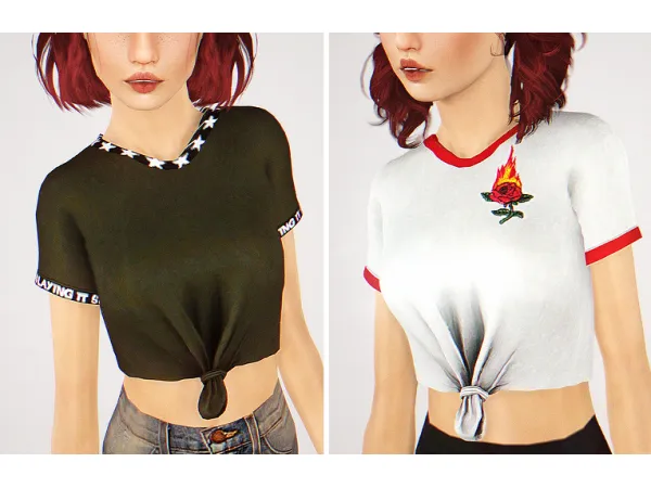 Brooke Tshirt (Lumysims) by simsfinds - The Sims 3 Custom Content