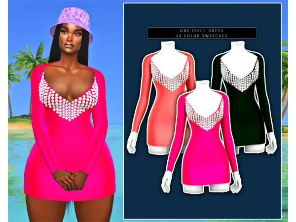 Alpha DORIFIC_ONE PIECE DRESS by dorific-cc - The Sims 4 Custom Content