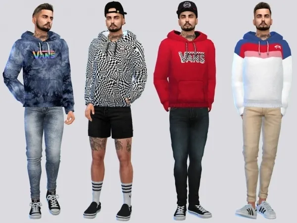 Maxis Match McLayneSims' VANS Board Hoodies - The Sims 4 Custom Content