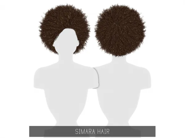 Alpha SIMARA HAIR by simsfinds - The Sims 4 Custom Content